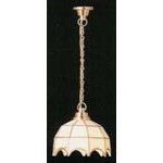 Hanging Tiffany Style Light - White Shade